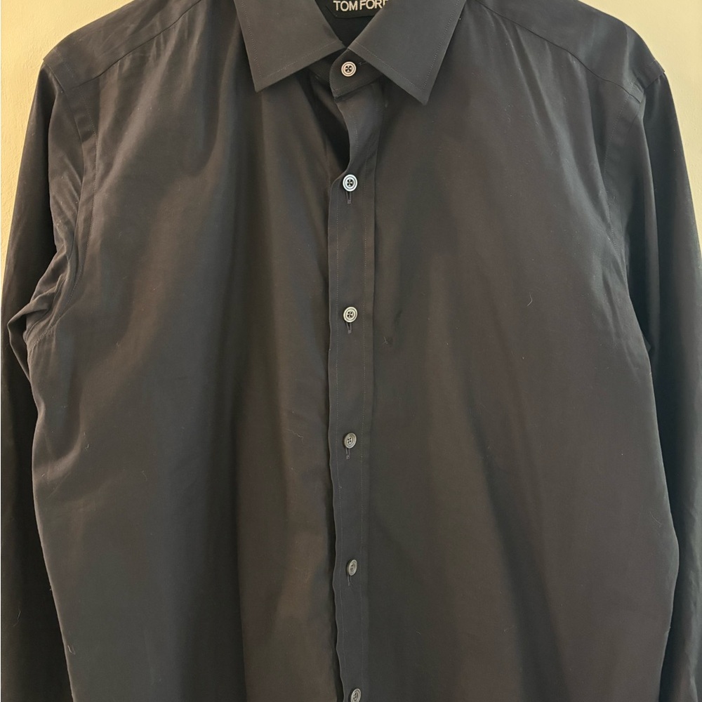 Tom Ford Black Dress Shirt - 41/16